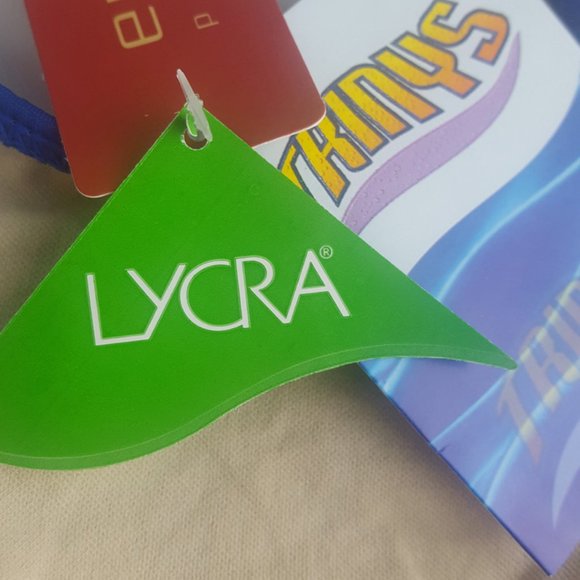 swimsuit with cap blue with touch of silver on front, size M - Picture 9 of 11